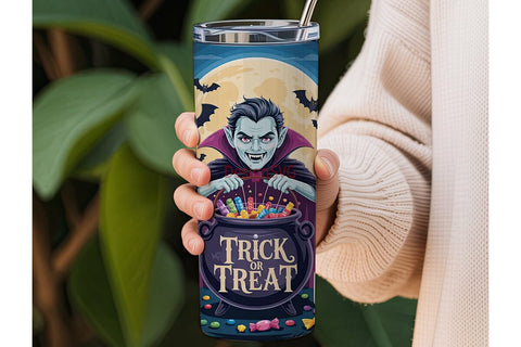 Halloween Vampire Candy 20oz Tumbler Sublimation DesignSVG 
