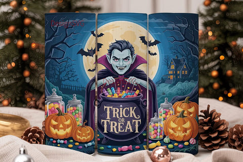 Halloween Vampire Candy 20oz Tumbler Sublimation DesignSVG 