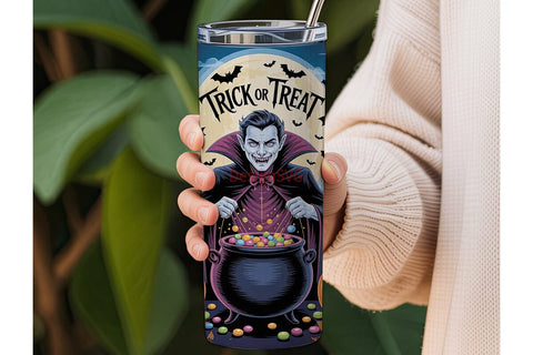 Halloween Vampire Candy 20oz Tumbler Sublimation DesignSVG 