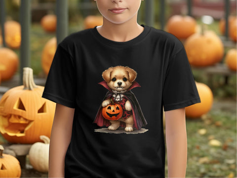 Halloween Vampire Puppy Sublimation PNG Sublimation Luvleigh Digitals 