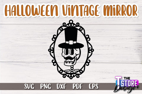 Halloween Vintage Mirror Bundle | Mirror Frame | Halloween Party | SVG Files SVG The T Store Design 