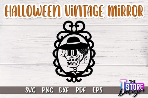 Halloween Vintage Mirror Bundle | Mirror Frame | Halloween Party | SVG Files SVG The T Store Design 