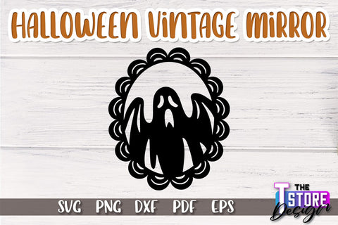 Halloween Vintage Mirror Bundle | Mirror Frame | Halloween Party | SVG Files SVG The T Store Design 