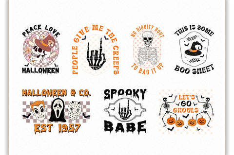 Halloween Vintage Sublimation Bundle Sublimation Shetara Begum 