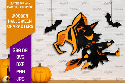 Halloween Wall Decor Laser Cut. Spooky Halloween SVG SVG Evgenyia Guschina 