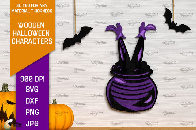 Halloween Wall Decor Laser Cut. Spooky Halloween SVG SVG Evgenyia Guschina 