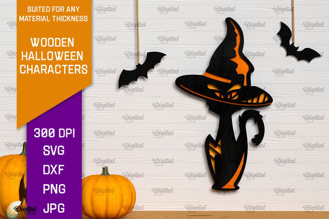Halloween Wall Decor Laser Cut. Spooky Halloween SVG SVG Evgenyia Guschina 