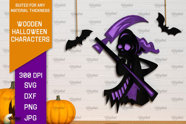 Halloween Wall Decor Laser Cut. Spooky Halloween SVG SVG Evgenyia Guschina 