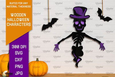 Halloween Wall Decor Laser Cut. Spooky Halloween SVG SVG Evgenyia Guschina 