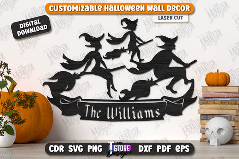 Halloween Wall Decoration Laser Cut Bundle | Haunted House | Seasonal Porch Décor | CNC Files SVG The T Store Design 