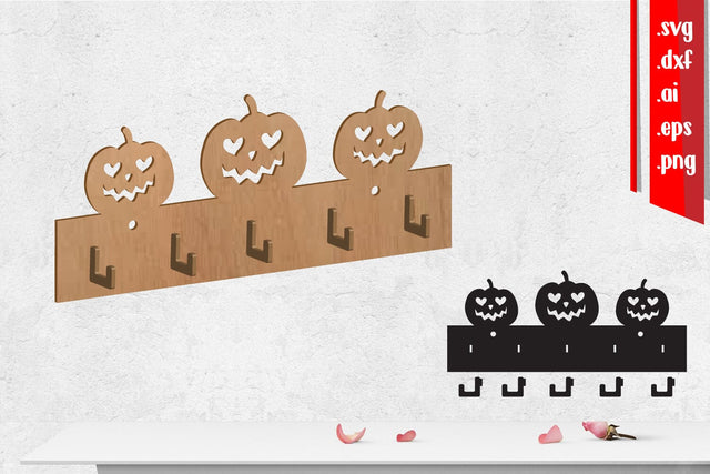 Halloween Wall Hanger, wall hanger, Coat Rack SVG zafrans studio 