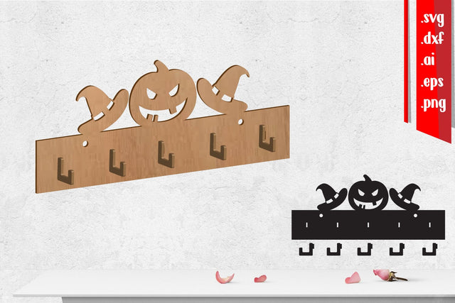 Halloween Wall Hanger, wall hanger, Coat Rack SVG zafrans studio 