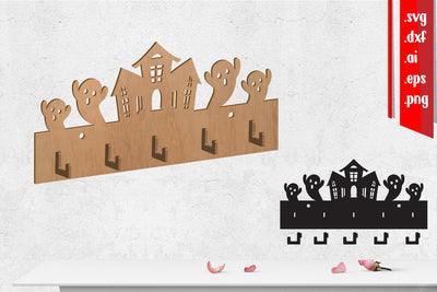 Halloween Wall Hanger, Witch wall hanger, Coat Rack SVG zafrans studio 