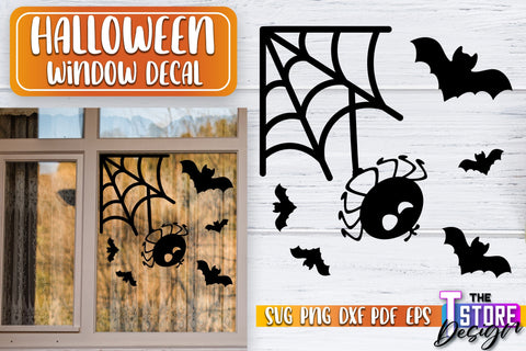 Halloween Window Decal SVG Bundle | Haunter House | Halloween Decorations | SVG Files SVG The T Store Design 