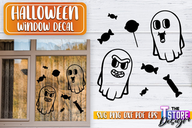 Halloween Window Decal SVG | Haunter House | Halloween Decorations | SVG File SVG The T Store Design 