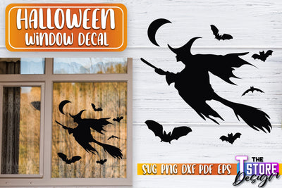 Halloween Window Decal SVG | Haunter House | Halloween Decorations | SVG File SVG The T Store Design 