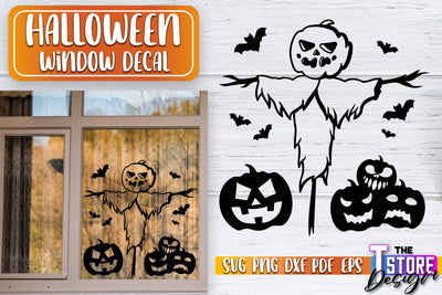 Halloween Window Decal SVG | Haunter House | Halloween Decorations | SVG File SVG The T Store Design 