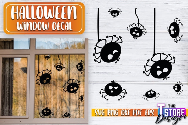 Halloween Window Decal SVG | Haunter House | Halloween Decorations | SVG File SVG The T Store Design 