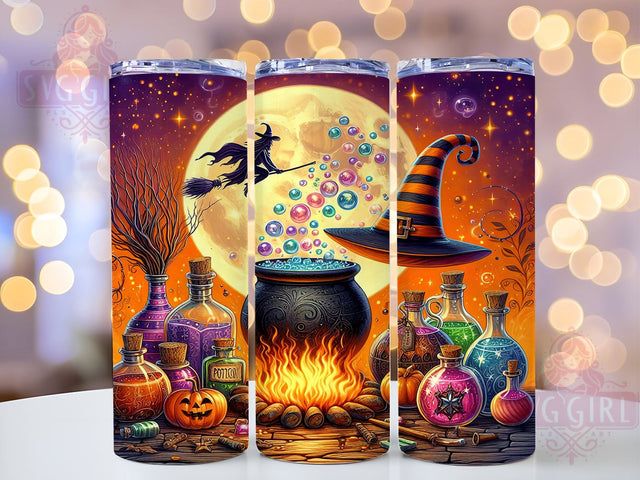 Halloween Witch 20oz Tumbler Wrap Sublimation Design, Straight Tapered Tumbler Wrap, Happy Halloween Tumbler Png, Instant Digital Download Sublimation SvggirlplusArt 
