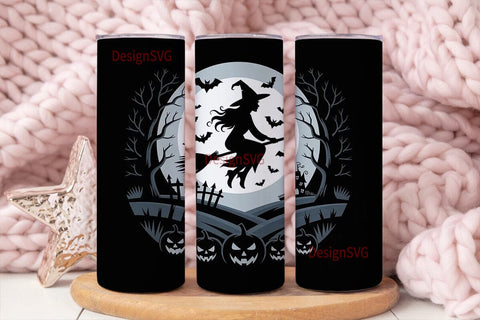 Halloween Witch 20oz Tumbler Wrap Sublimation DesignSVG 