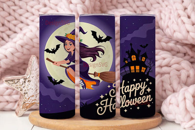Halloween Witch 20oz Tumbler Wrap Sublimation DesignSVG 