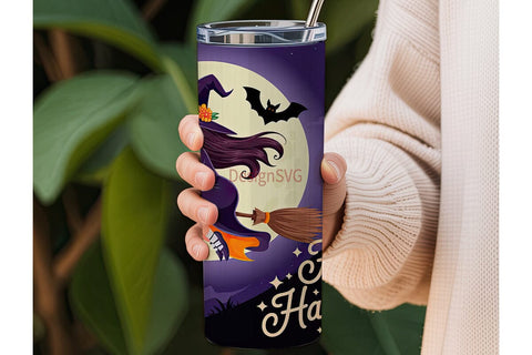 Halloween Witch 20oz Tumbler Wrap Sublimation DesignSVG 