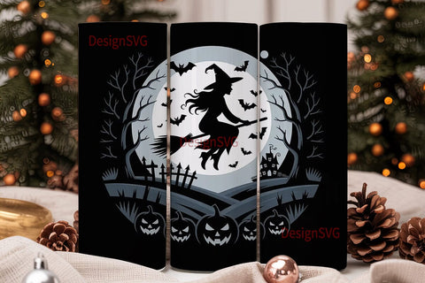 Halloween Witch 20oz Tumbler Wrap Sublimation DesignSVG 