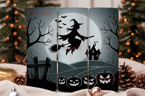 Halloween Witch 20oz Tumbler Wrap Sublimation DesignSVG 