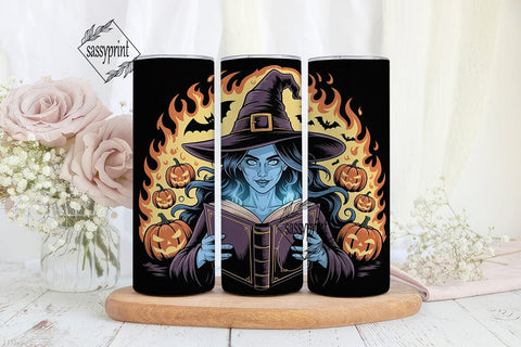 Halloween Witch 20oz Tumbler Wrap Sublimation sassyprint 