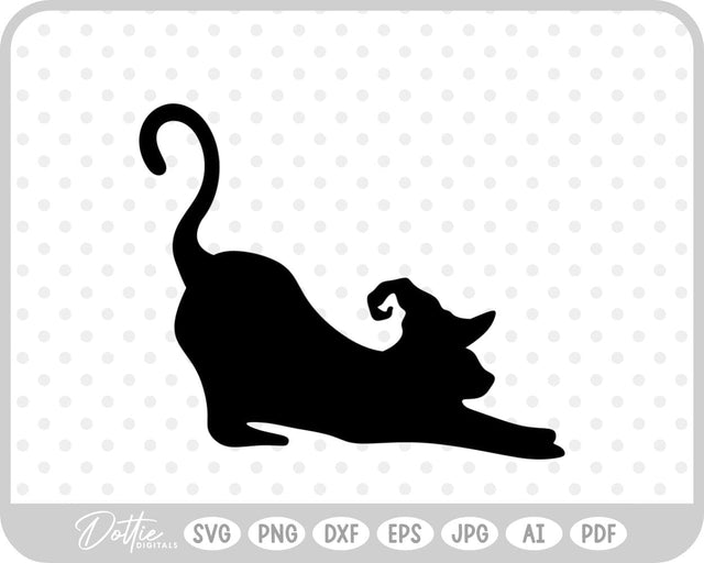 Halloween Witch Cat SVG DottieDigitals 