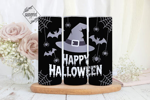 Halloween Witch Hat 20oz Tumbler Wrap Sublimation sassyprint 