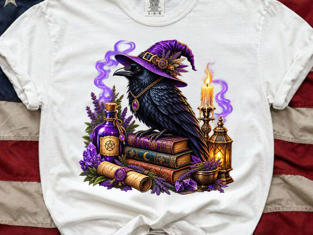 Halloween Witch Raven PNG Sublimation SVG artprintfile 