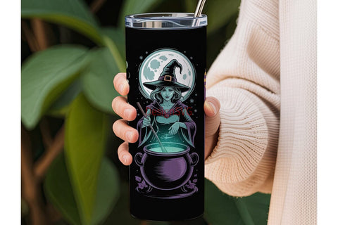 Halloween Witch Trio 20oz Tumbler Wrap Sublimation DesignSVG 