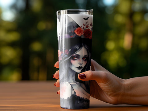 Halloween Witch Tumbler wrap Sublimation Luvleigh Digitals 