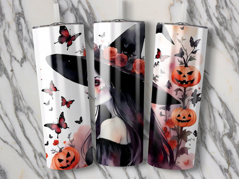 Halloween Witch Tumbler wrap Sublimation Luvleigh Digitals 
