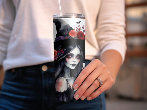 Halloween Witch Tumbler wrap Sublimation Luvleigh Digitals 