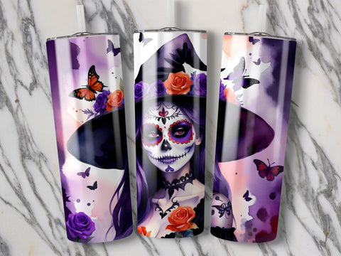 Halloween Witch Tumbler wrap Sublimation Luvleigh Digitals 