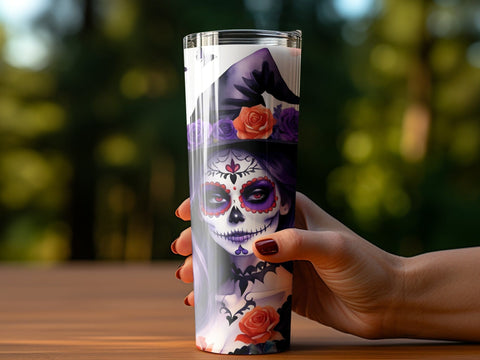 Halloween Witch Tumbler wrap Sublimation Luvleigh Digitals 