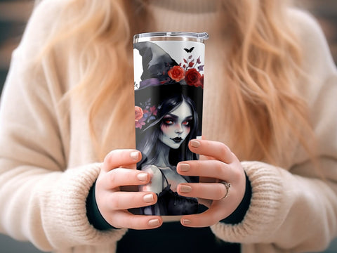 Halloween Witch Tumbler wrap Sublimation Luvleigh Digitals 
