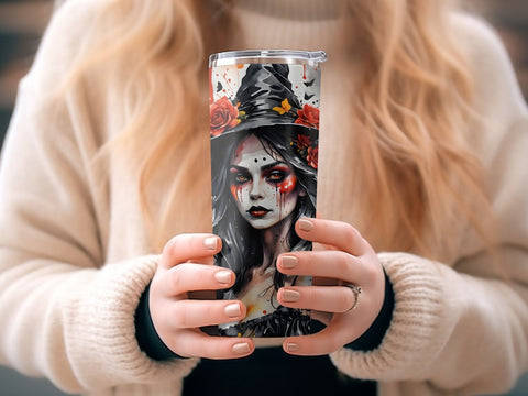 Halloween Witch Tumbler wrap Sublimation Luvleigh Digitals 
