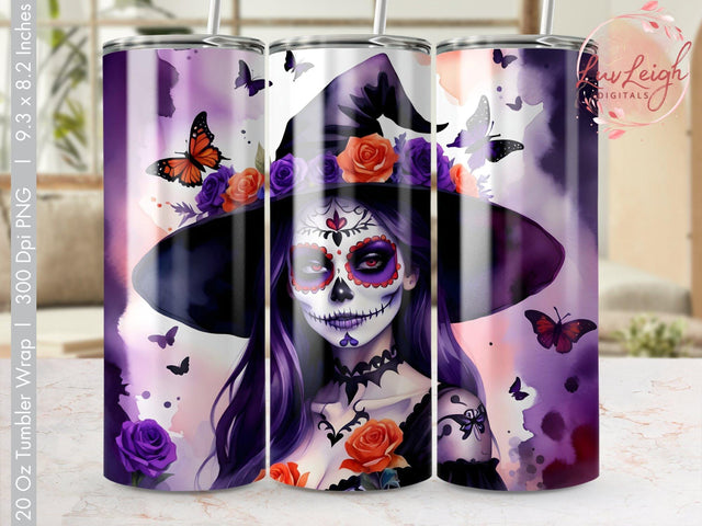 Halloween Witch Tumbler wrap Sublimation Luvleigh Digitals 