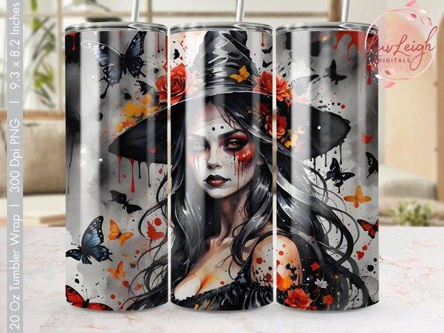 Halloween Witch Tumbler wrap Sublimation Luvleigh Digitals 
