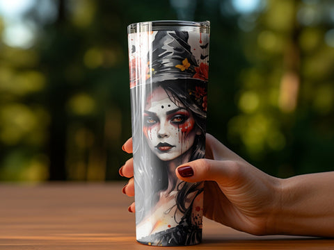 Halloween Witch Tumbler wrap Sublimation Luvleigh Digitals 