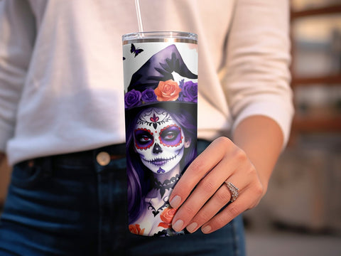 Halloween Witch Tumbler wrap Sublimation Luvleigh Digitals 