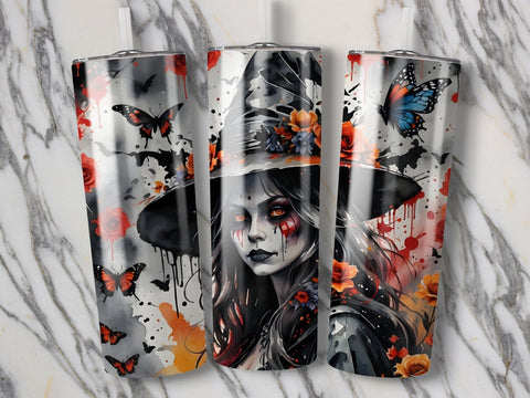 Halloween Witch Tumbler wrap Sublimation Luvleigh Digitals 
