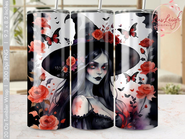 Halloween Witch Tumbler wrap Sublimation Luvleigh Digitals 