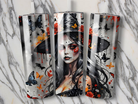 Halloween Witch Tumbler wrap Sublimation Luvleigh Digitals 