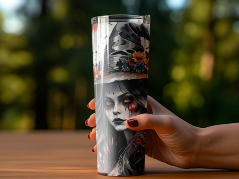 Halloween Witch Tumbler wrap Sublimation Luvleigh Digitals 