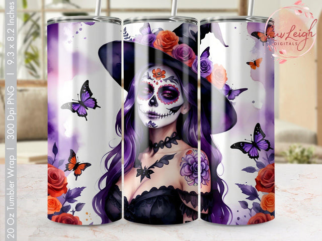 Halloween Witch Tumbler wrap Sublimation PNG Sublimation Luvleigh Digitals 