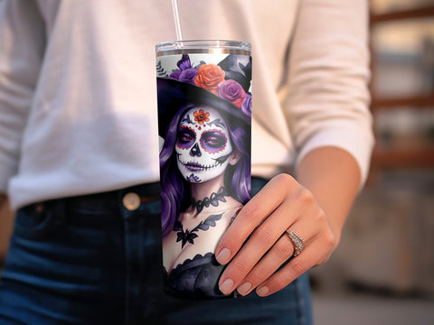 Halloween Witch Tumbler wrap Sublimation PNG Sublimation Luvleigh Digitals 